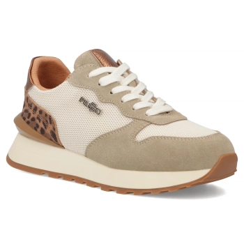 Leather sneakers Filippo DP7721/26 BE LEO beige
