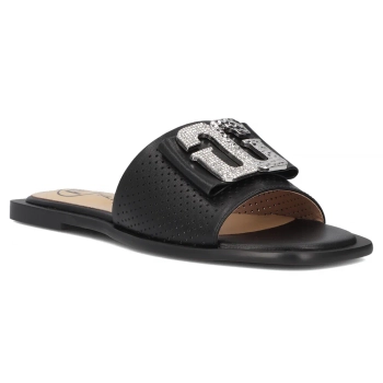 Leather flip-flops Filippo DK6985/25 BK black