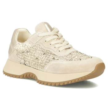 Leather sneakers Filippo DP7707/26 BE beige