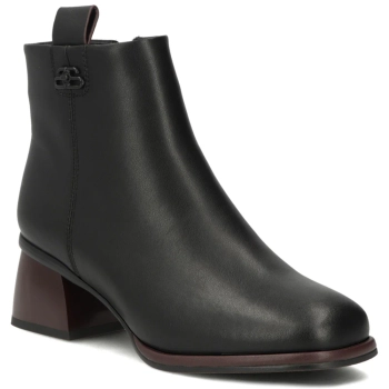 Leather ankle boots Filippo DBT8125/26 BK BG black