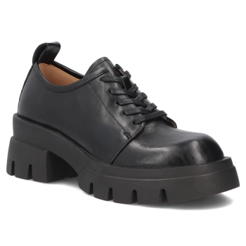 Leather shoes Filippo DP8156/26 BK black