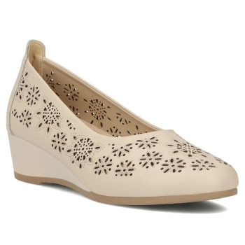 Leather shoes Filippo DP6864/25 BE beige