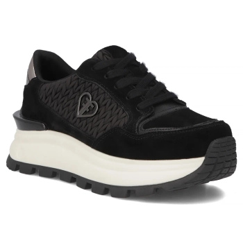 Leather sneakers Filippo DP7410/25 BK black