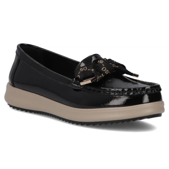Leather loafers Filippo DP6457/25 BK black
