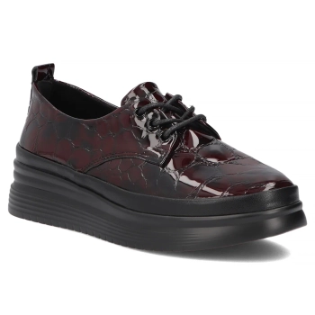 Leather shoes Filippo DP7960/26 BG burgundy
