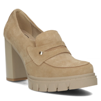 Leather shoes Filippo DP4671/23 BE beige