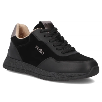 Leather sneakers Filippo DP7405/25 BK black