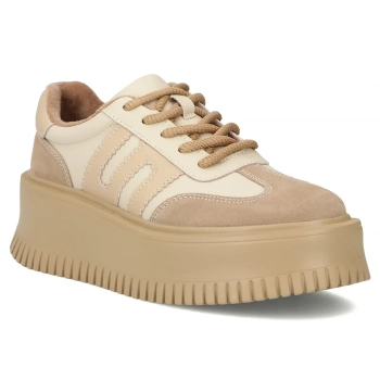 Leather sneakers Filippo DP7111/25 BE Beige