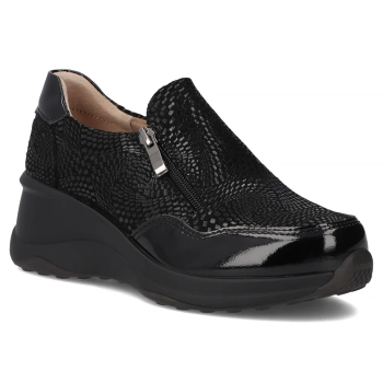 Leather shoes Filippo DP6473/25 BK PT black