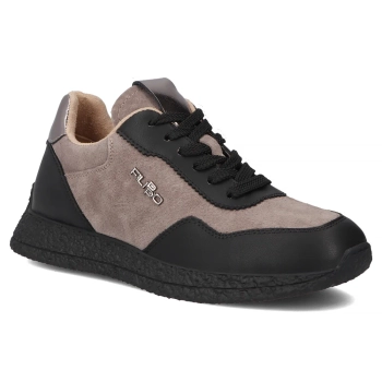 Leather sneakers Filippo DP7405/25 TP BK taupe