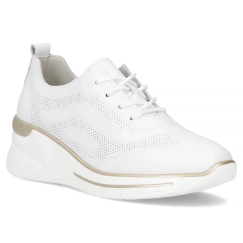 Leather sneakers Filippo DP6720/25 WH white