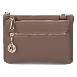 Light brown shoulderbag gold accent