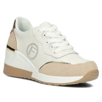 Leather sneakers Filippo DP4660/23 WH BE white