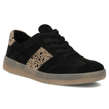 Leather sneakers Filippo DP6770/25 BK LEO black