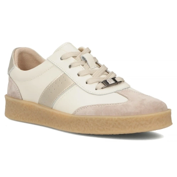 Leather sneakers Filippo DP6799/25 BE GO beige