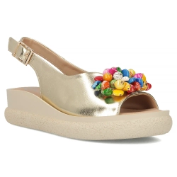 Leather sandals Filippo DS6983/25 GO gold