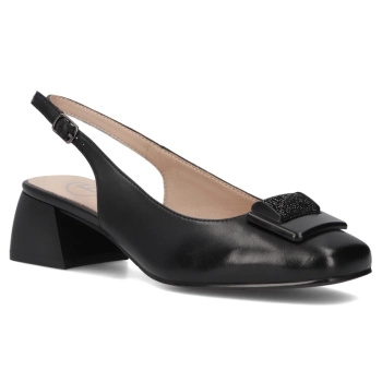 Leather pumps Filippo DP6945/25 BK black