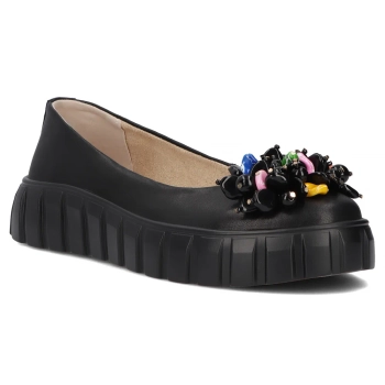 Leather shoes Filippo DP6996/25 BK black