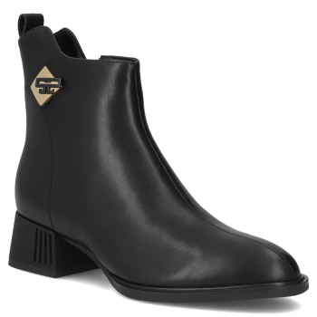 Leather ankle boots Filippo DBT7190/25 BK black