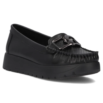 Leather loafers Filippo DP6827/25 BK black