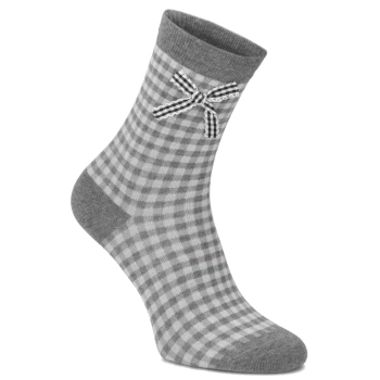 Women's Socks LM18-379 grey checks
