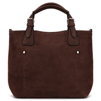 Dark brown handbag Heidi