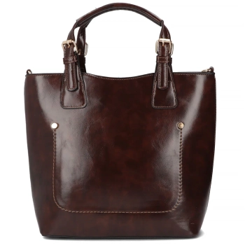 Dark brown handbag solea