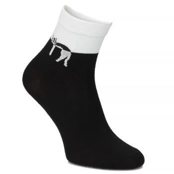 Women's Socks LM23-204 black cat