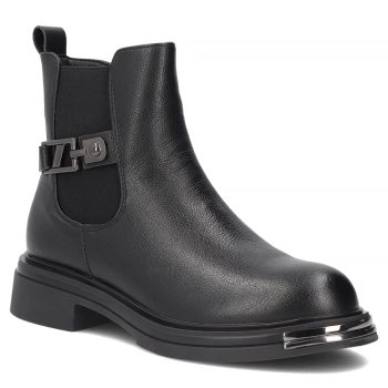 Leather ankle boots Filippo DBT8016/26 BK black