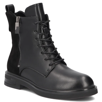 Leather ankle boots Filippo DBT8022/26 BK black