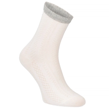 Women's Socks LM18-382 cream braid