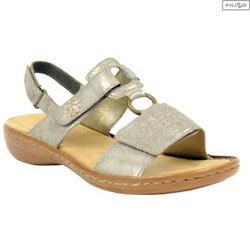 Sandals RIEKER 60887-40 grey 8023481