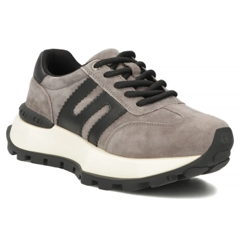 Leather sneakers Filippo DP7985/26 GR grey