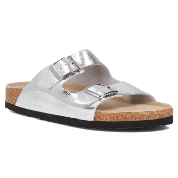Leather flip-flops Filippo DK7062/25 SI silver