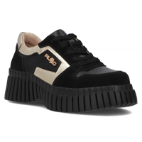 Leather sneakers Filippo DP6780/25 BK GO black
