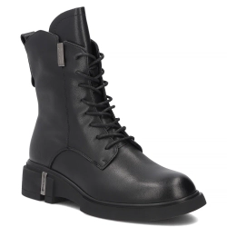 Leather ankle boots Filippo DBT8025/26 BK black