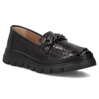 Leather shoes Filippo DP6467/25 BG burgundy