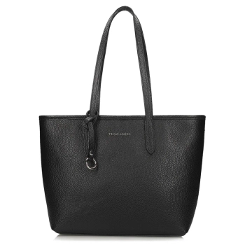 Black leather handbag Toscanio G148