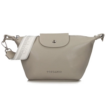 Leather handbag Toscanio G74 grey