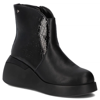 Leather ankle boots Filippo DBT7431/25 BK black