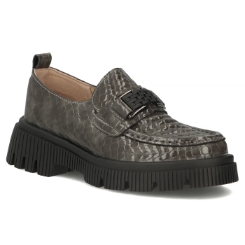 Leather shoes Filippo DP7172/25 GR grey