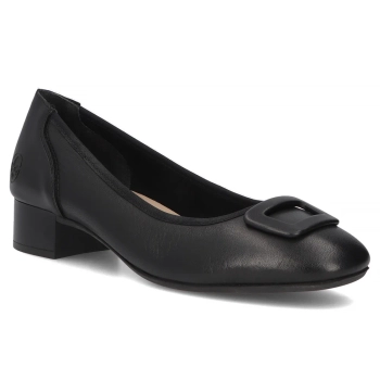 Leather shoes Rieker 43453-00 black