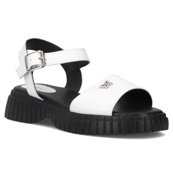 Leather sandals Filippo DS6811/25 WH white