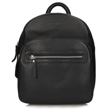 Leather backpack Toscanio T1144 black