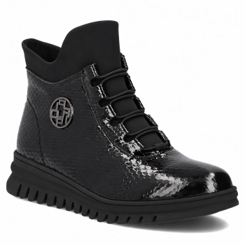 Leather ankle boots Filippo DBT8075/26 BK PT black