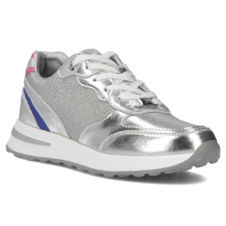 Leather sneakers Filippo DP6724/25 SI silver