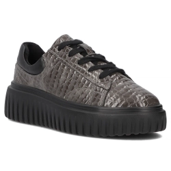 Leather sneakers Filippo DP6766/25 GR grey