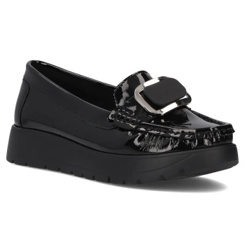 Leather loafers Filippo DP7056/25 BK L black