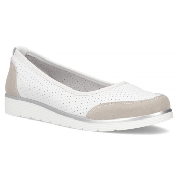 Leather shoes Filippo DP4524/25 WH GR white-grey