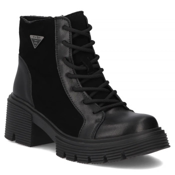 Leather ankle boots Filippo DBT6495/25 BK black